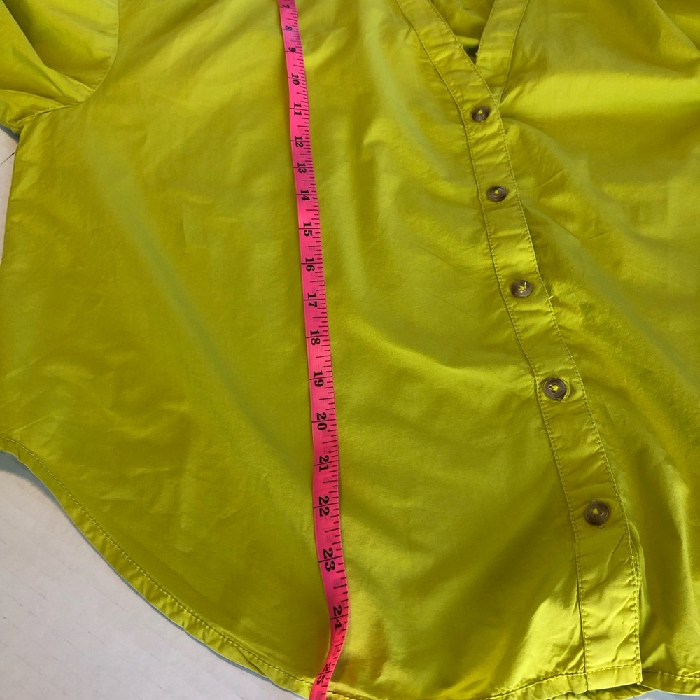 Anthropologie Pilcro Poet Sleeve Gathered Long Sleeve 100% Cotton Blouse. Medium - Picture 16 of 17